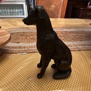 Bronze metal Labrador dog